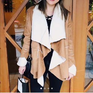 Somedays Lovin’ Feux Suede Sherpa Coat